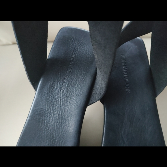 Black Leather Sandals - Picture 2 of 9